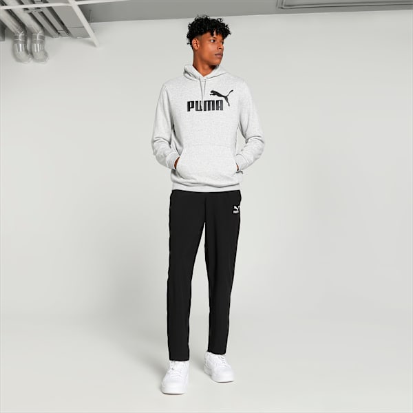 Big Logo Regular Fit Men's Hoodie, Light Gray Heather, extralarge-IND