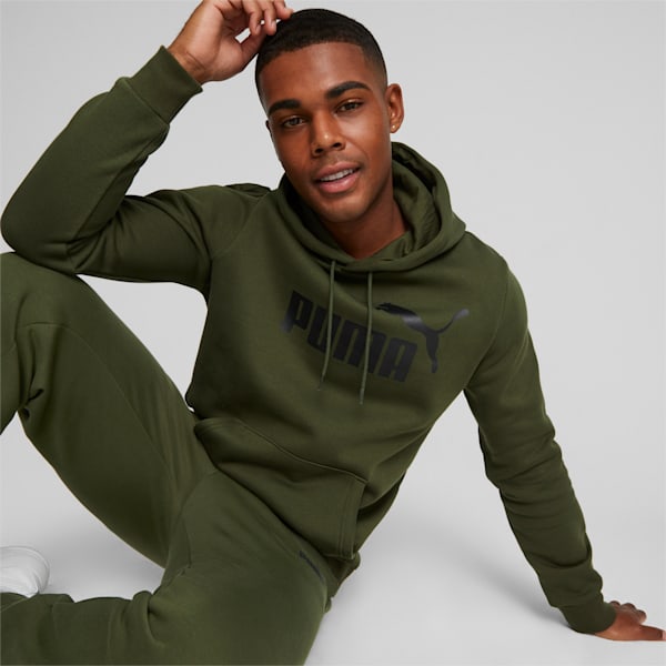 Essentials Big Logo Hoodie Men, Myrtle, extralarge-GBR