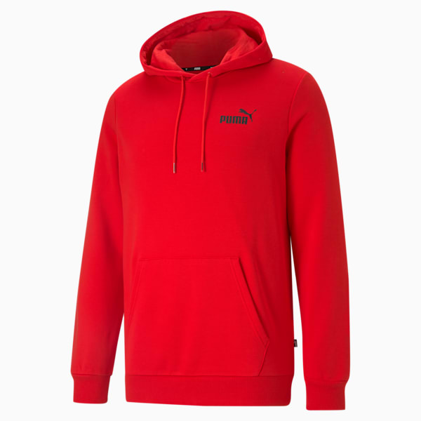 Essentials Small Logo Men's Hoodie, High Risk Red, extralarge