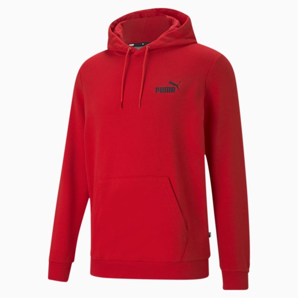 Small Logo Regular Fit Men's Hoodie, High Risk Red, extralarge-IND