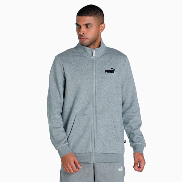 Men's Regular Fit Track Jacket, Medium Gray Heather, extralarge-IND