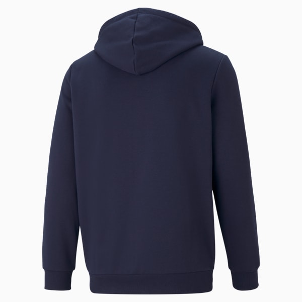 Big Logo Full-Zip Regular Fit Men's Hoodie, Peacoat, extralarge-IND