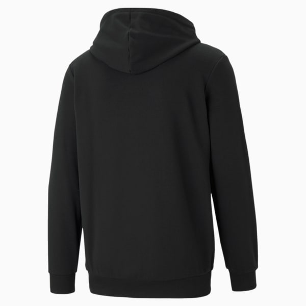 Big Logo Full-Zip Regular Fit Men's Hoodie, Puma Black, extralarge-IND