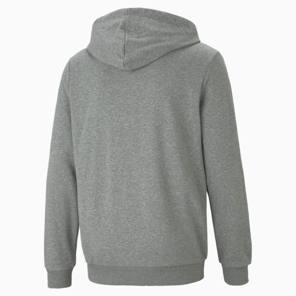 Essentials Small Logo Full-Zip Hoodie Men, Medium Gray Heather, extralarge
