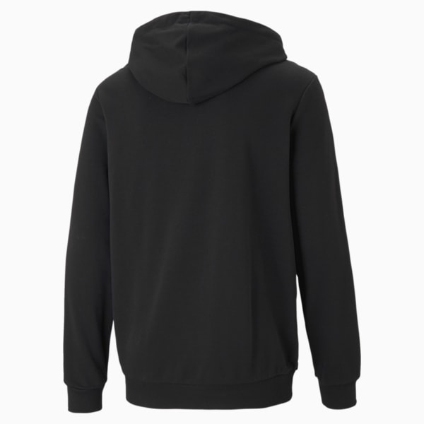 Small Logo Full-Zip Men's Hoodie, Puma Black-Cat, extralarge-IND