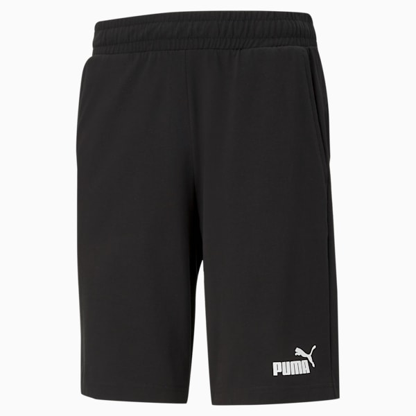 Shorts Essentials Jersey para hombre, Puma Black, extralarge