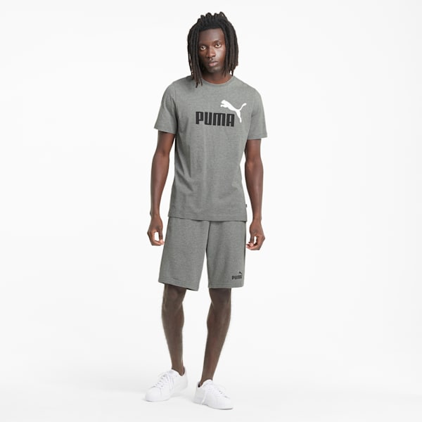 Shorts Essentials para hombre, Medium Gray Heather, extralarge