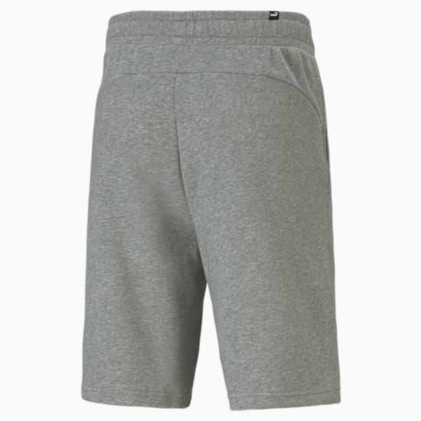Men's Regular Fit Knitted Shorts, Medium Gray Heather-Cat, extralarge-IDN