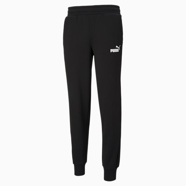 Logo Men's Regular Fit Knitted Pants, Puma Black, extralarge-IND
