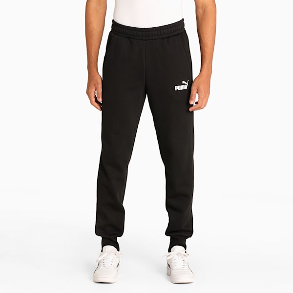 Logo Men's Regular Fit Knitted Pants, Puma Black, extralarge-IND