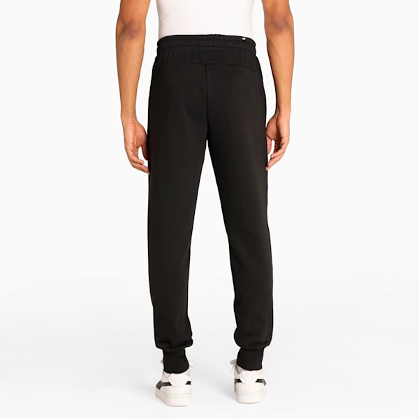 Logo Men's Regular Fit Knitted Pants, Puma Black, extralarge-IND