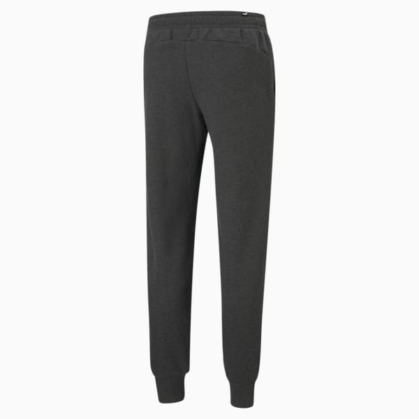 Logo Men's Regular Fit Knitted Pants, Dark Gray Heather, extralarge-IND