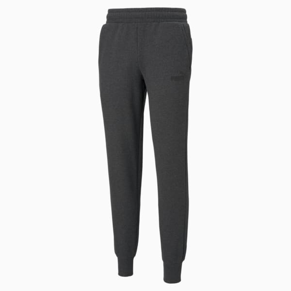 Logo Men's Regular Fit Knitted Pants, Dark Gray Heather, extralarge-IND