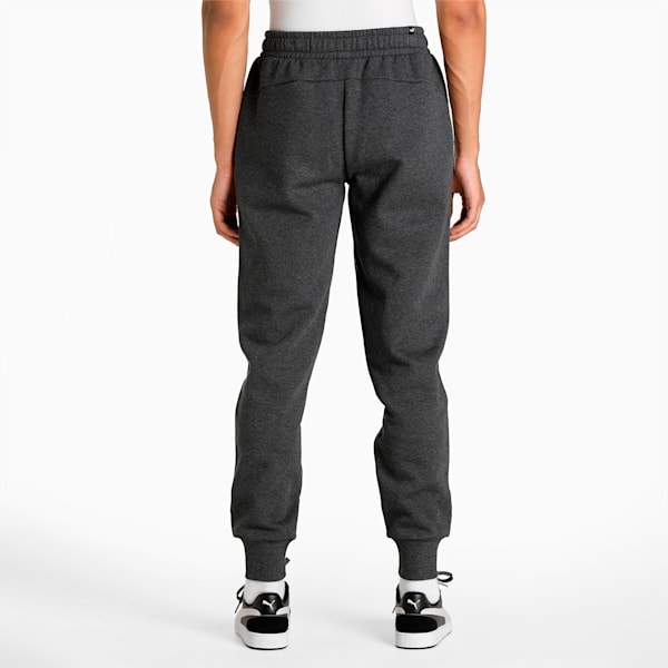 Logo Men's Regular Fit Knitted Pants, Dark Gray Heather, extralarge-IND