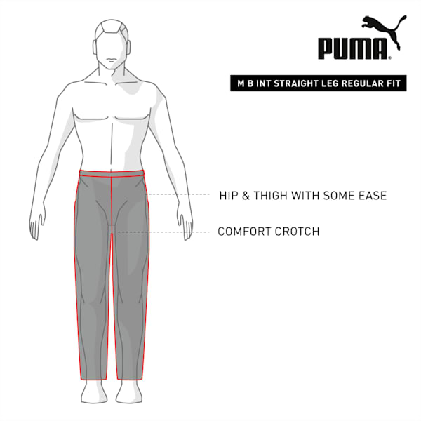 Essentials Logo Regular Fit Knitted Men's Sweat Pants, Puma Black-Cat, extralarge-IND