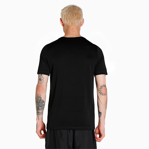 Active Big Logo Regular Fit Men's T-shirt, Puma Black, extralarge-IND