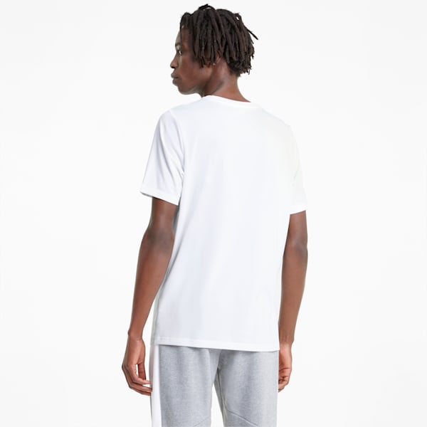 Active Big Logo Regular Fit Men's T-shirt, Puma White, extralarge-IND