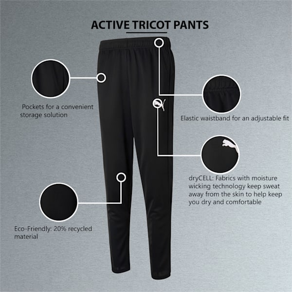 Active Tricot Men's Slim Fit Sweat Pants, Puma Black, extralarge-IND