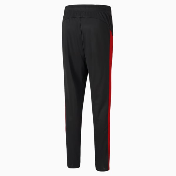 Active Tricot Men's Slim Fit Sweat Pants, Puma Black-Ribbon Red, extralarge-IND