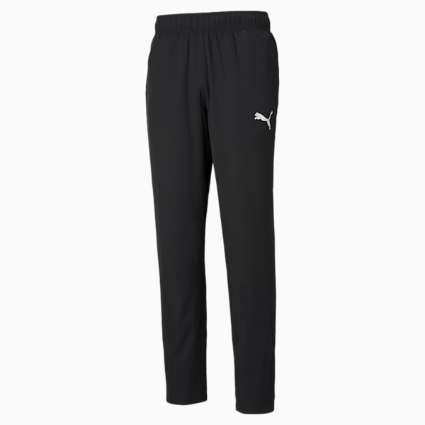 Active Woven Men's Regular Sweat Pants, Puma Black, extralarge-IND