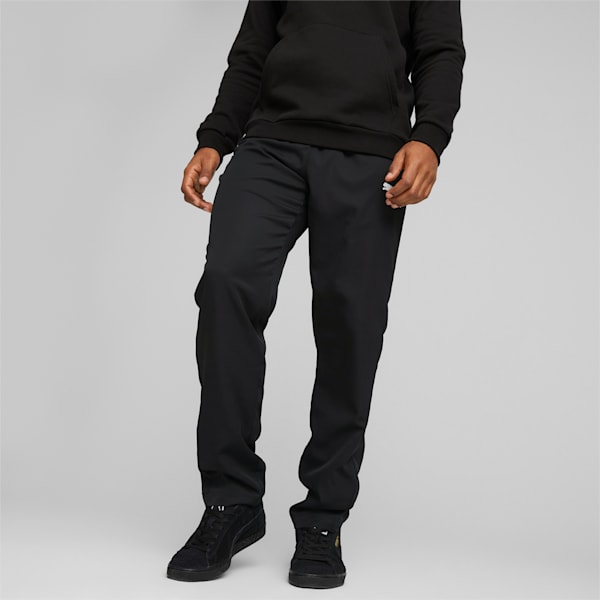 Active Woven Men's Regular Sweat Pants, Puma Black, extralarge-IND