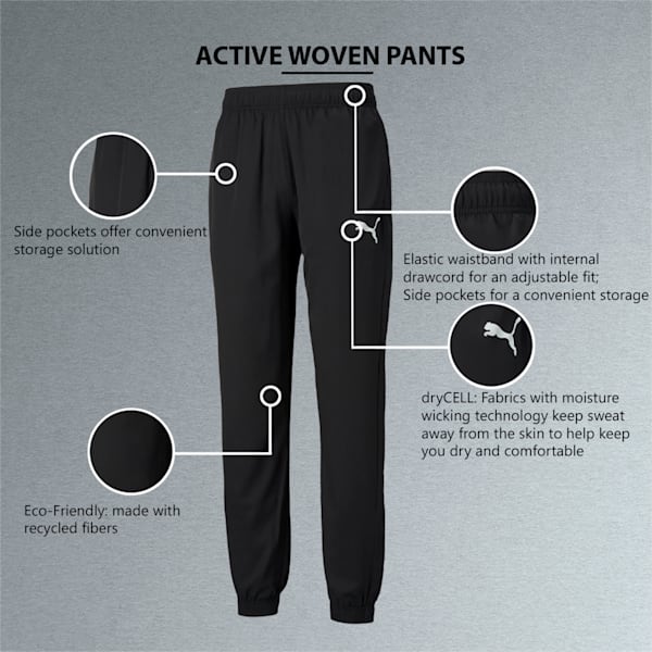 puma active woven pants
