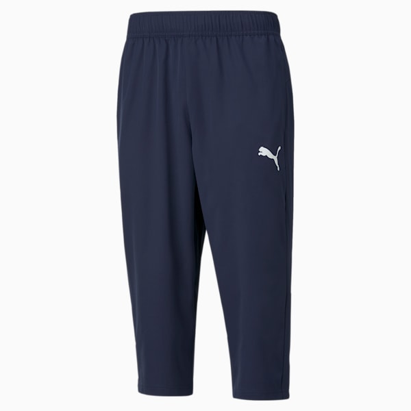 Active Woven 3/4 Regular Fit Men's Sweat Pants, Peacoat, extralarge-IND