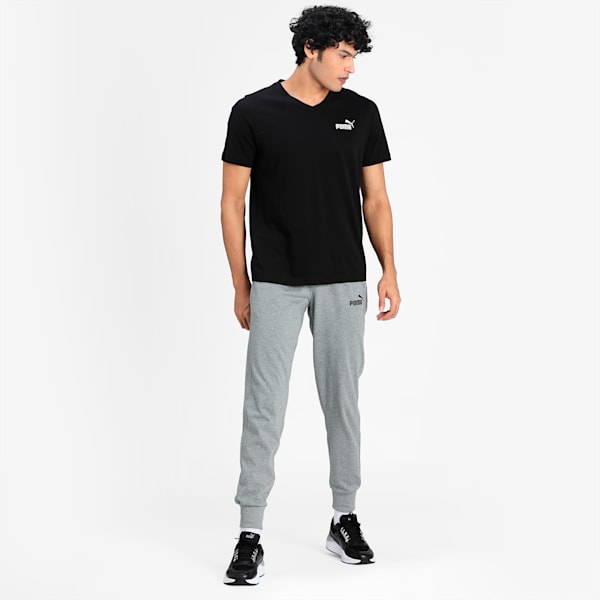 V-Neck Regular Fit Men's T-shirt, Puma Black, extralarge-IND