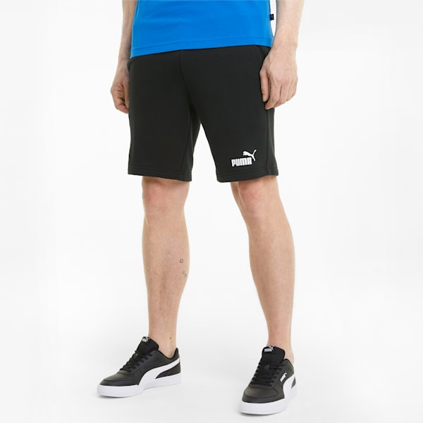 Essentials Slim Fit Men's Shorts, Puma Black