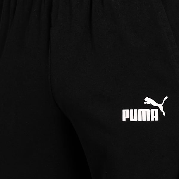 Essentials Jersey Men's Jersey Sweat Pants, Puma Black, extralarge-IND