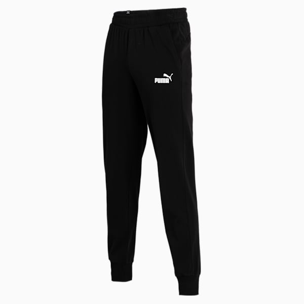 Essentials Jersey Men's Jersey Sweat Pants, Puma Black, extralarge-IND