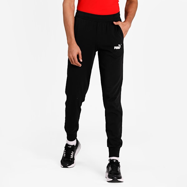 Essentials Jersey Men's Jersey Sweat Pants, Puma Black, extralarge-IND