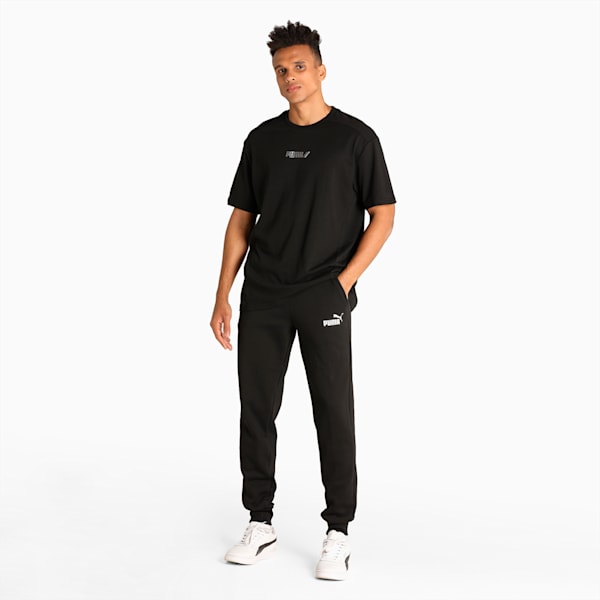 Essentials Slim Fit Knitted Men's Pants, Puma Black, extralarge-IND