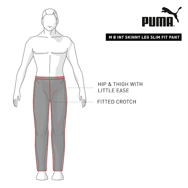Men's Slim Fit Trackpants, Puma Black, extralarge-IND