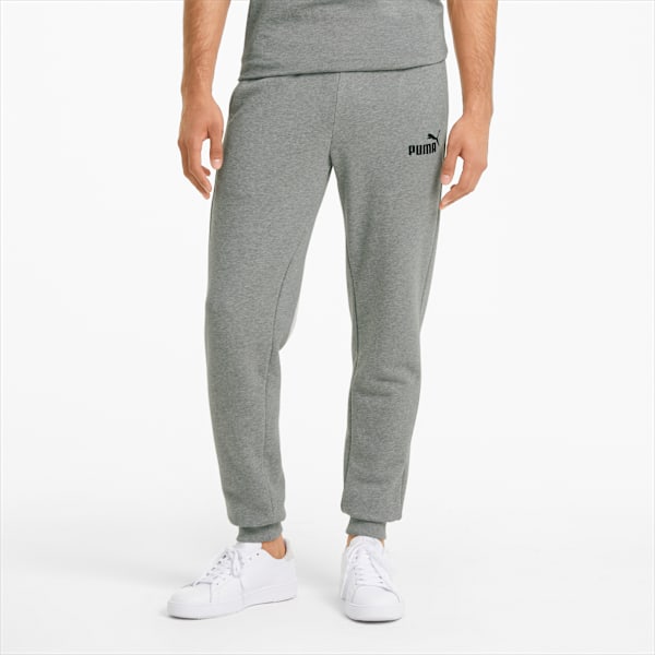 Essentials Slim Fit Men's Trackpants, Medium Gray Heather, extralarge-IND