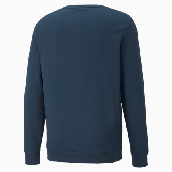 Essentials+ 2 Colour Big Logo Men's Sweatshirt, Marine Blue, extralarge-IND