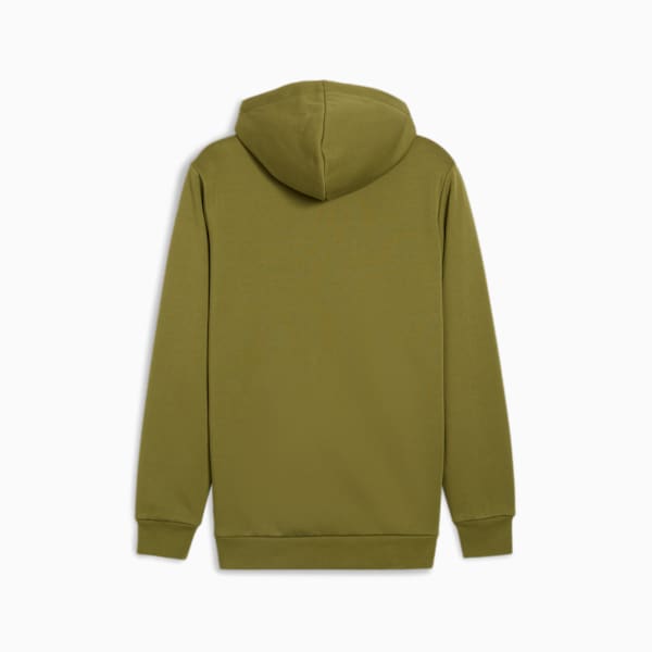 Essentials+ Two-Tone Big Logo Men's Hoodie, Olive Green, extralarge