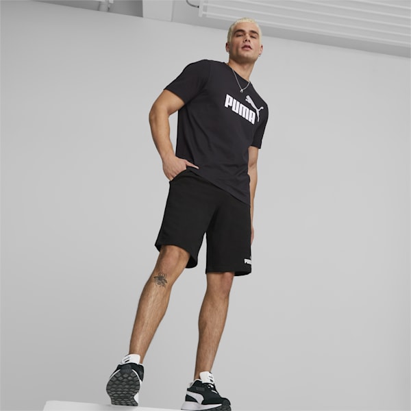 Two-Tone Men's Shorts, PUMA Black-puma white, extralarge-IND