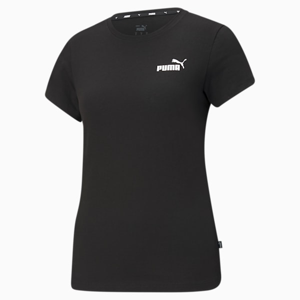 Essentials Small Logo Women's T-Shirt, Puma Black, extralarge-IDN