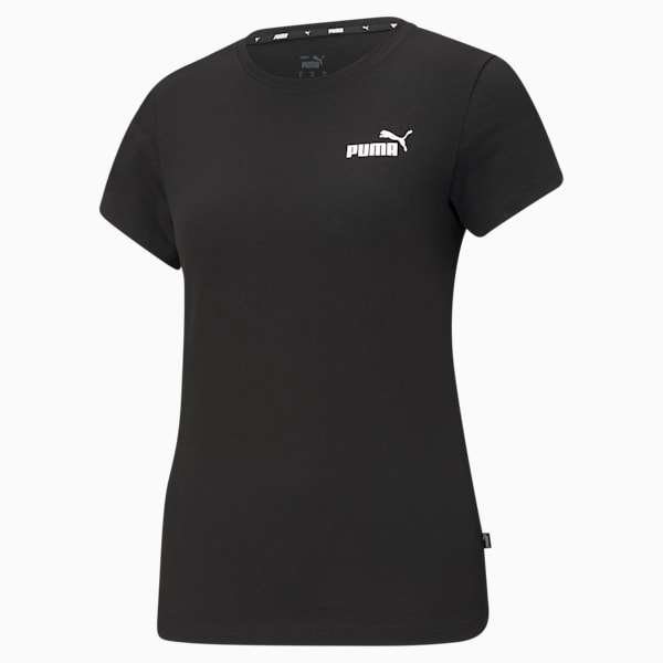 Essentials Small Logo Women's Tee, Puma Black, extralarge