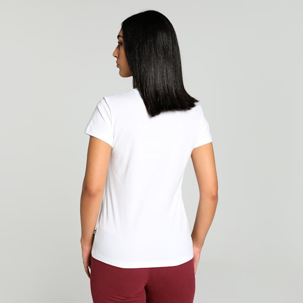 Essentials Small Logo Women's Tee, Puma White, extralarge