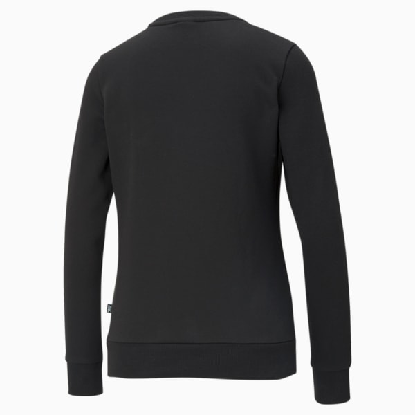 Essentials Logo Crew Neck Women's Sweater, Puma Black, extralarge