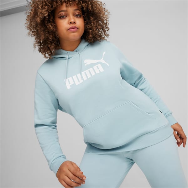 Essentials Logo FL Hoodie Women, Turquoise Surf, extralarge-GBR