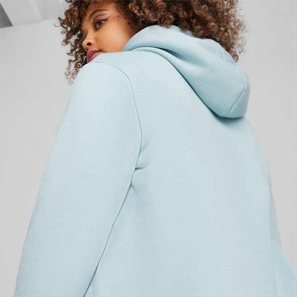 Essentials Logo FL Hoodie Women, Turquoise Surf, extralarge-GBR