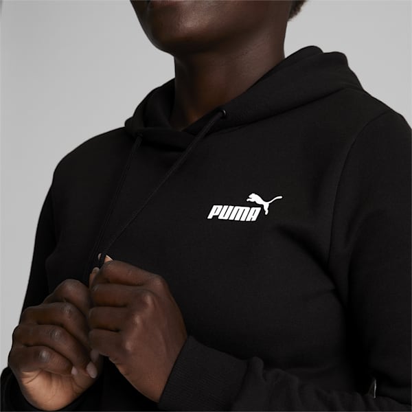 Chandail à capuche à petit logo Essentials Femme, Puma Black, extralarge