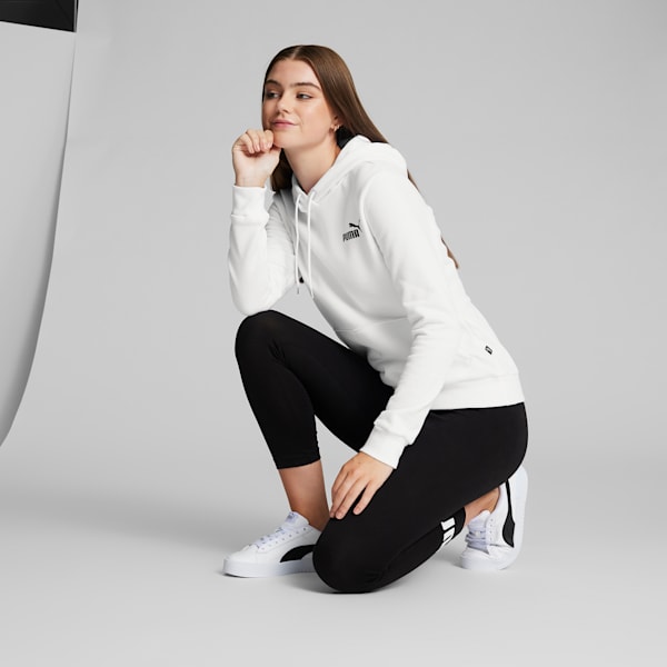 Chandail à capuche à petit logo Essentials Femme, Puma White, extralarge