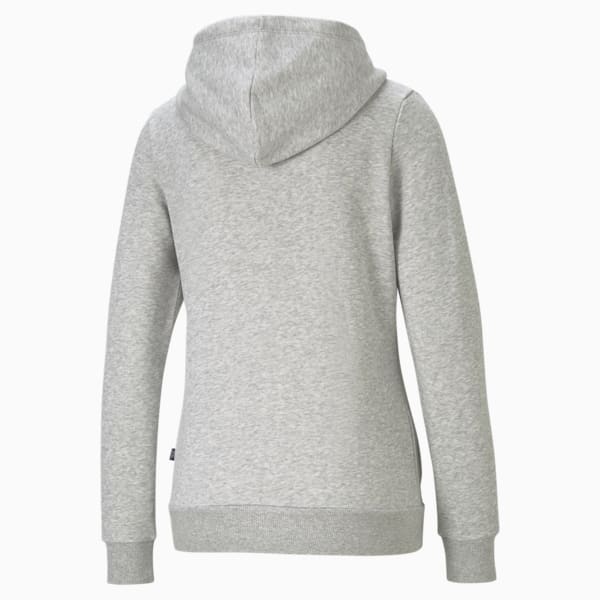 Sudadera con capucha, con cierre completo Essentials para mujer, Light Gray Heather, extralarge
