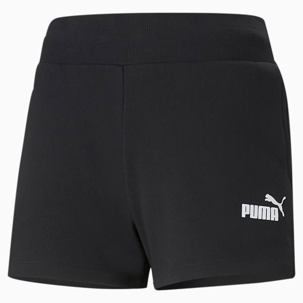 Essential Knitted Women's Sweat Shorts, Puma Black, extralarge-AUS