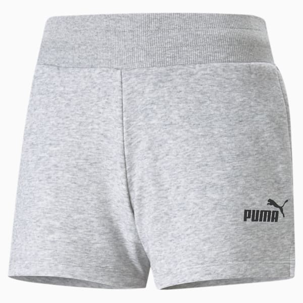 Essential Knitted Women's Sweat Shorts, Light Gray Heather, extralarge-AUS