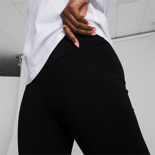 Bold Elements Womens High Rise Full Length Leggings, Color: Black